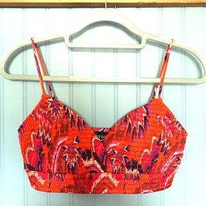 Vici Red Floral Bralette Top